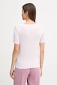 Odzież United Colors of Benetton t-shirt bawełniany 3GA8E16A2 różowy