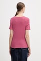Odzież United Colors of Benetton t-shirt bawełniany 3GA8E16A2 różowy