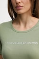 United Colors of Benetton t-shirt bawełniany 3GA8E16A2 zielony