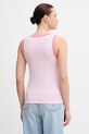 Odzież United Colors of Benetton top damski bawełniany 339PDH018 różowy