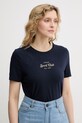 Odzież United Colors of Benetton t-shirt damski bawełniany z elastanem 3ECMD10C7 granatowy