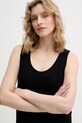 United Colors of Benetton Top za žene od pamuka crna 3BVXDH01A