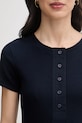 United Colors of Benetton t-shirt damski bawełniany z elastanem 3O4YD10CC granatowy