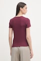 Îmbrăcăminte United Colors of Benetton tricou pentru femei, din bumbac 3O4YD4028 burgundia