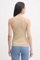 Odzież United Colors of Benetton top damski bawełniany z elastanem 3O4YDH01B beżowy