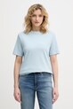 United Colors of Benetton t-shirt damski bawełniany niebieski 3T5BD10CA