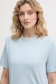 United Colors of Benetton t-shirt damski bawełniany niebieski 3T5BD10CA