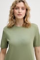 United Colors of Benetton t-shirt damski bawełniany zielony 3T5BD10CA