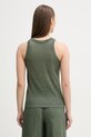 Oblačila United Colors of Benetton top ženski lanen 3TKEEH001 zelena