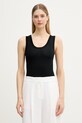 United Colors of Benetton top damski z wiskozą czarny 198XDH01I