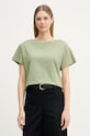 United Colors of Benetton T-shirt basic damski bawełniany zielony 3096D10CP