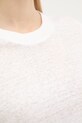 United Colors of Benetton t-shirt damski lniany 3TKEE1009 biały