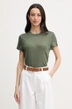 United Colors of Benetton női vászon póló zöld 3TKEE1009