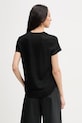 Oblečení United Colors of Benetton tričko dámské lněné 3TKEE1009 černá
