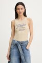 Pinko τοπ γυναικείο βαμβακερό με ελαστάν μπεζ 106900.A3BY