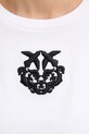 Pinko t-shirt damski bawełniany 106814.A3AM biały
