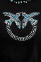 Pinko t-shirt damski bawełniany 107094.A3C7 czarny