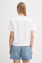 Odzież Calvin Klein Jeans t-shirt damski bawełniany LV047F801G biały