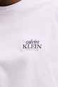 Calvin Klein Jeans t-shirt damski bawełniany LV047F801G fioletowy