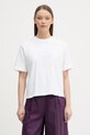 Calvin Klein Jeans kratka majica ženska bombažna bela LV047F806G