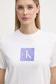 Calvin Klein Jeans tričko dámske bavlnené biela LV047F819G