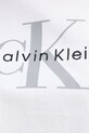 Calvin Klein Jeans crop top ženski bombažen LV047F828G bela