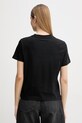 Oblačila Calvin Klein Jeans osnovna kratka majica ženska bombažna LV047F829G črna