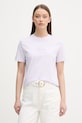 Calvin Klein Jeans t-shirt da donna in cotone violetto LV047F831G