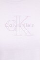 Calvin Klein Jeans t-shirt damski bawełniany LV047F831G fioletowy