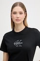 Calvin Klein Jeans t-shirt damski bawełniany czarny LV047F831G