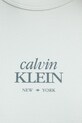 Calvin Klein Jeans top dámsky s bavlnou LV047F239G tyrkysová