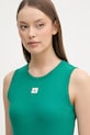 Calvin Klein Jeans top damski bawełniany z elastanem zielony LV047F246G