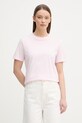 Calvin Klein Jeans majica ženska od pamuka roza LV047C811G