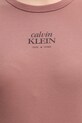 Calvin Klein Jeans T-shirt damski bawełniany z elastanem LV047F240G brązowy