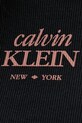 Calvin Klein Jeans kratka majica ženska bombažna z elastanom LV047F240G črna