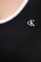 Calvin Klein Jeans tričko dámske bavlnené s elastanom LV047F247G čierna