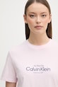 Calvin Klein Jeans t-shirt da donna in cotone rosa LV047F810G
