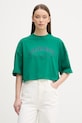 Calvin Klein Jeans T-shirt da donna in cotone verde LV047F813G