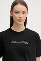 Calvin Klein Jeans tričko dámske bavlnené čierna LV047F820G