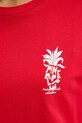 Marc O'Polo t-shirt bawełniany 5000008180 czerwony