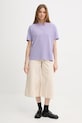 Marc O'Polo t-shirt bawełniany 5000010955 fioletowy SS26