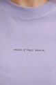Marc O'Polo t-shirt bawełniany 5000010955 fioletowy