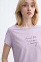 Marc O'Polo majica za žene od pamuka ljubičasta 5000013309