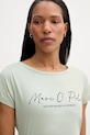 Дрехи Marc O'Polo тениска дамска от памук 5000013309 зелен