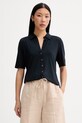Marc O'Polo koszula damska z wiskozy granatowy 5000013317