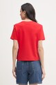 Odzież Tommy Hilfiger t-shirt damski bawełniany SUMMER WW0WW48707 czerwony