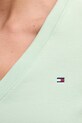 Tommy Hilfiger t-shirt damski bawełniany WW0WW40584. zielony