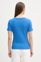 Odzież Tommy Hilfiger t-shirt damski bawełniany WW0WW40584. niebieski