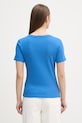 Odjeća Tommy Hilfiger majica ženska od pamuka WW0WW40584. plava