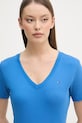Tommy Hilfiger majica ženska od pamuka plava WW0WW40584.